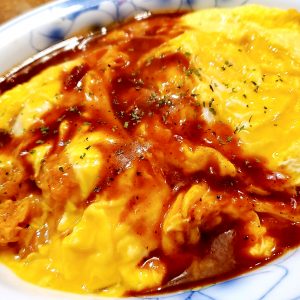 Lunch by myself in Sasebo　”Omelette rice　in　Encore”　（Japanese only）