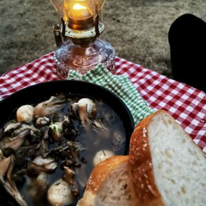 西九州させぼのキャンプ飯　＃１　牡蠣のアヒージョ